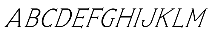 Greenhill-Italic Font UPPERCASE