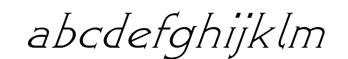 Greenhill-Italic Font LOWERCASE