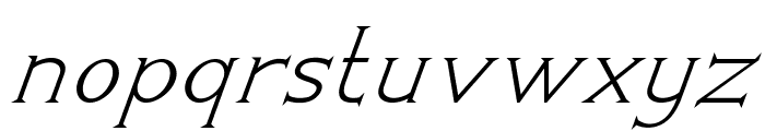 Greenhill-Italic Font LOWERCASE