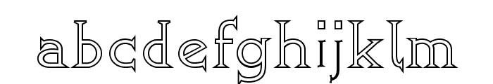 GreenhillOutline Font LOWERCASE