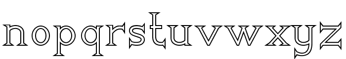 GreenhillOutline Font LOWERCASE