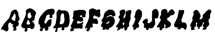 Gremlin Solid Italic Font UPPERCASE