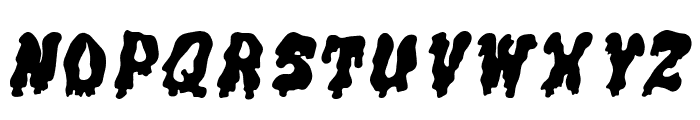 Gremlin Solid Italic Font UPPERCASE
