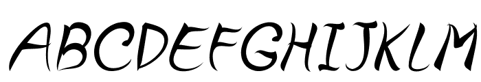 GrendoItalic Font UPPERCASE