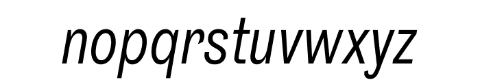 Grot12 Condensed Italic Font LOWERCASE