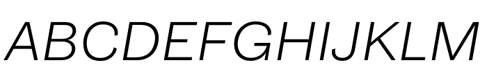 Grot12 Extended Light Italic Font UPPERCASE