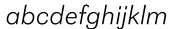 Grot12 Extended Light Italic Font LOWERCASE