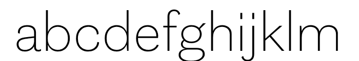 Grot12 Extended Thin Font LOWERCASE