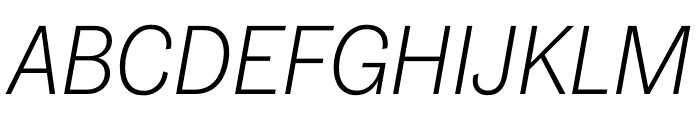 Grot12 Normal Light Italic Font UPPERCASE