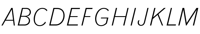 GrotesqueMTStd-LightItalic Font UPPERCASE