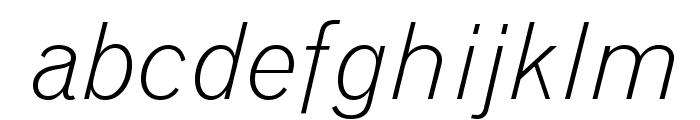 GrotesqueMTStd-LightItalic Font LOWERCASE