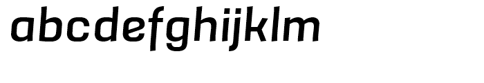 Grafia Sans 1 Medium Italic Font LOWERCASE