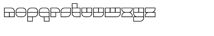 Gran Turismo Outline Font LOWERCASE