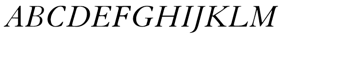 Granjon Italic Font UPPERCASE