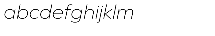 Graphie Extra Light Italic Font LOWERCASE
