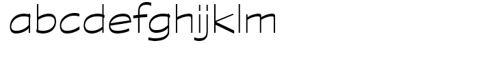 Graphite Wide Light Font LOWERCASE