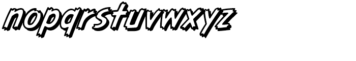 Graveyard Smash Coffin Italic Font LOWERCASE