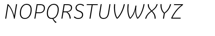 Graviola Light Italic Font UPPERCASE