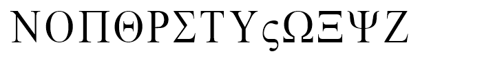 Greco Regular Font UPPERCASE