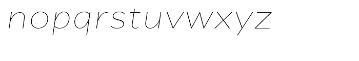 Greenwich Thin Italic Font LOWERCASE