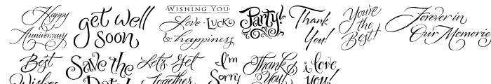 Greeting Cards Font LOWERCASE