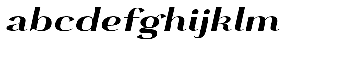 Grenale Extended Black Italic Font LOWERCASE