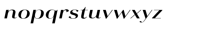 Grenale Extended Bold Italic Font LOWERCASE
