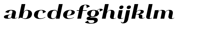 Grenale Extended Heavy Italic Font LOWERCASE