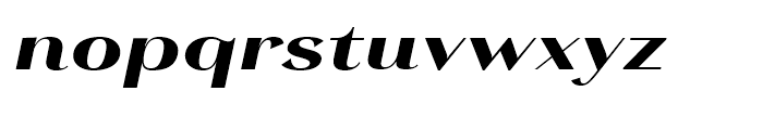 Grenale Extended Heavy Italic Font LOWERCASE