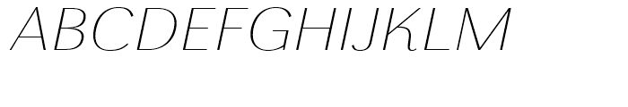 Grenale Extended Light Italic Font UPPERCASE