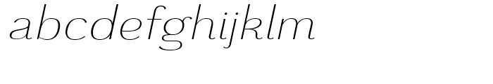 Grenale Extended Light Italic Font LOWERCASE