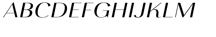 Grenale Extended Medium Italic Font UPPERCASE