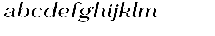 Grenale Extended Medium Italic Font LOWERCASE