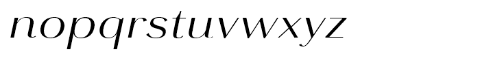 Grenale Extended Regular Italic Font LOWERCASE