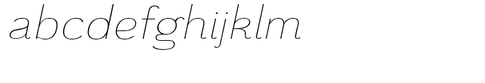 Grenale Extended Thin Italic Font LOWERCASE
