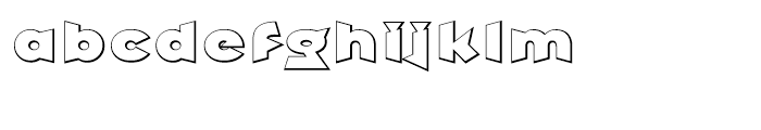 Griffin Shadow Font LOWERCASE