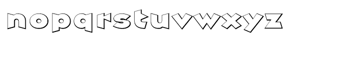 Griffin Shadow Font LOWERCASE