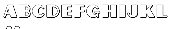 Grippo Outline Font LOWERCASE