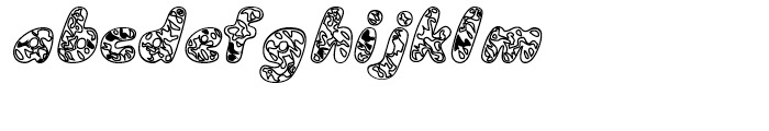 Groovy Outline Font LOWERCASE