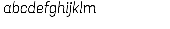 Grota Sans Book Italic Font LOWERCASE
