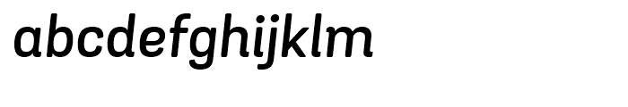 Grota Sans Rounded Semi Bold Italic Font LOWERCASE