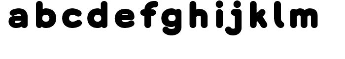 Grover Heavy Font LOWERCASE