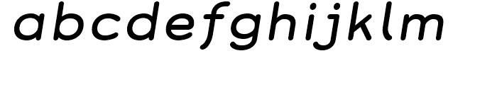 Grover Italic Font LOWERCASE