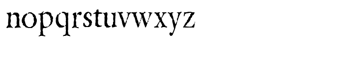 Grunge Formal Regular Font LOWERCASE