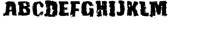 Grunge Standard Regular Font UPPERCASE