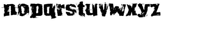 Grunge Standard Regular Font LOWERCASE