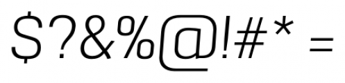 Grafia Sans 1 Pro Light Italic Font OTHER CHARS