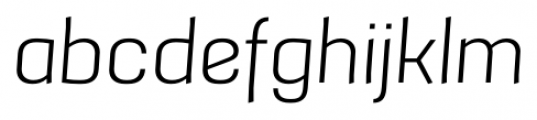 Grafia Sans 1 Pro Light Italic Font LOWERCASE