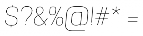 Grafia Sans 1 Pro Thin Italic Font OTHER CHARS