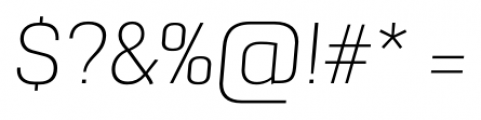 Grafia Sans 1 Pro Ultra Light Italic Font OTHER CHARS